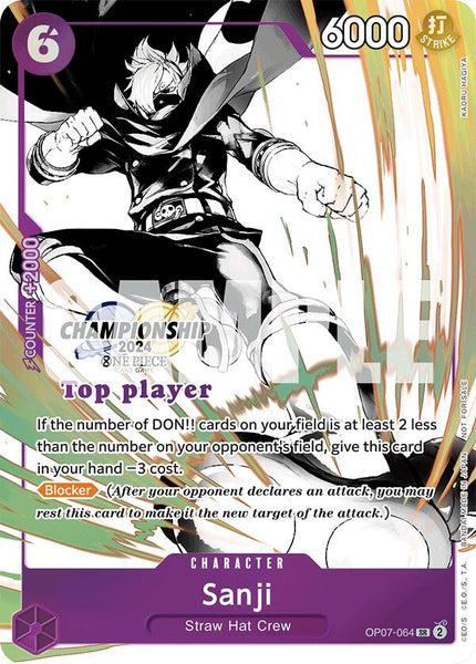Sanji (Championship 2024 Top Player Pack Vol. 2) [One Piece