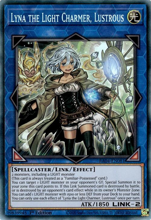 Lyna the Light Charmer, Lustrous [RA04-EN081] Prismatic Collector's Rare