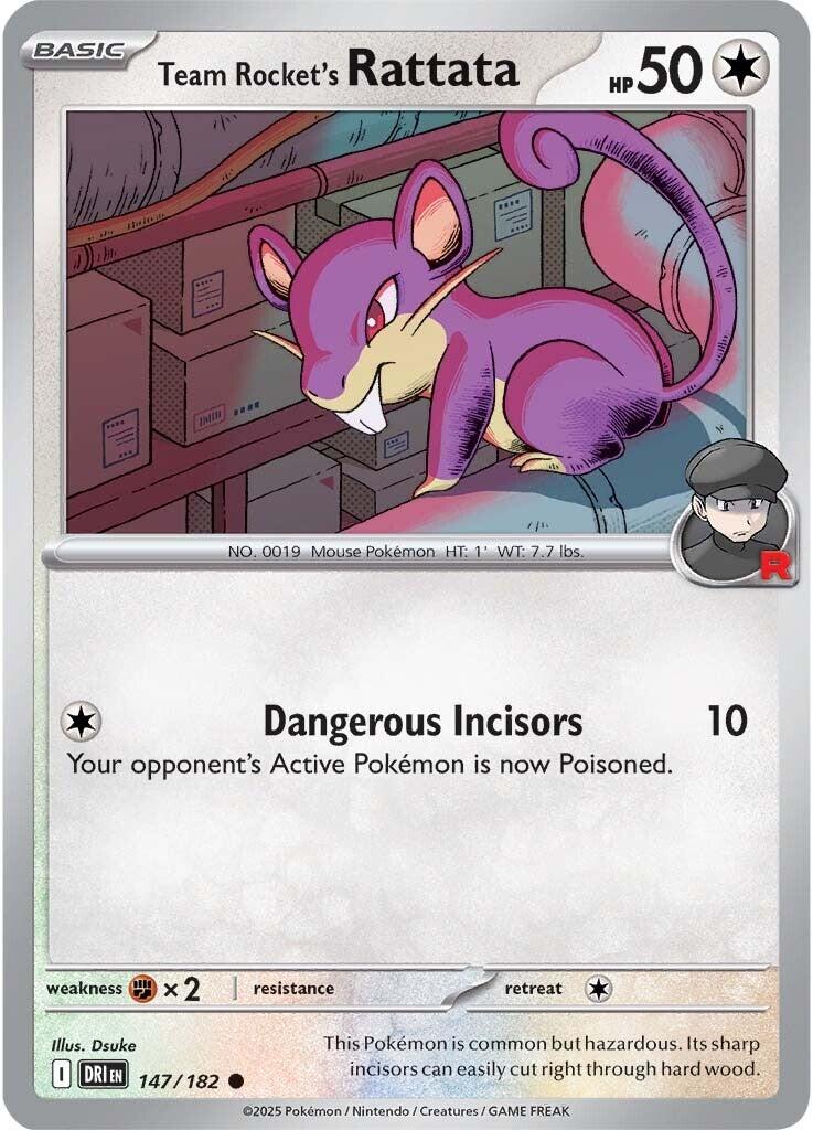 Team Rocket's Rattata (147/182) [Scarlet & Violet: Destined Rivals]