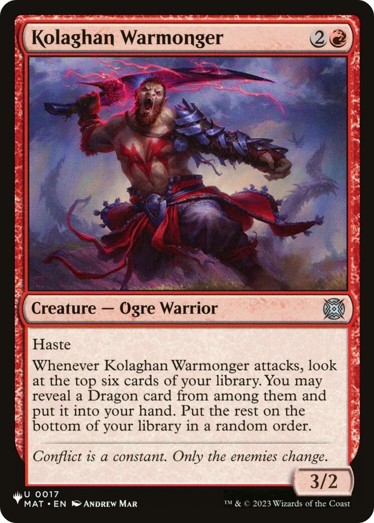 Kolaghan Warmonger [The List]