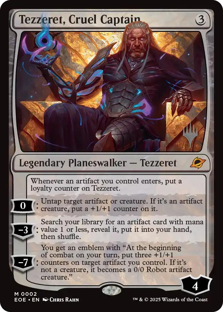 Tezzeret, Cruel Captain [Edge of Eternities Promo Pack]