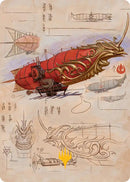 Phoenix Fleet Airship Art Card (Gold-Stamped Planeswalker Symbol) [Avatar: The Last Airbender Art Series]