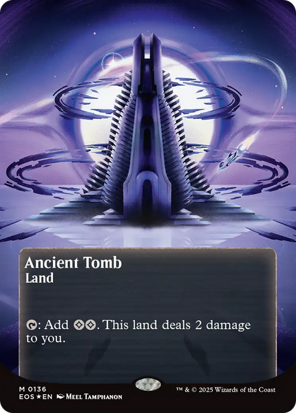 Ancient Tomb (0136) (Borderless) (Galaxy Foil) [Edge of