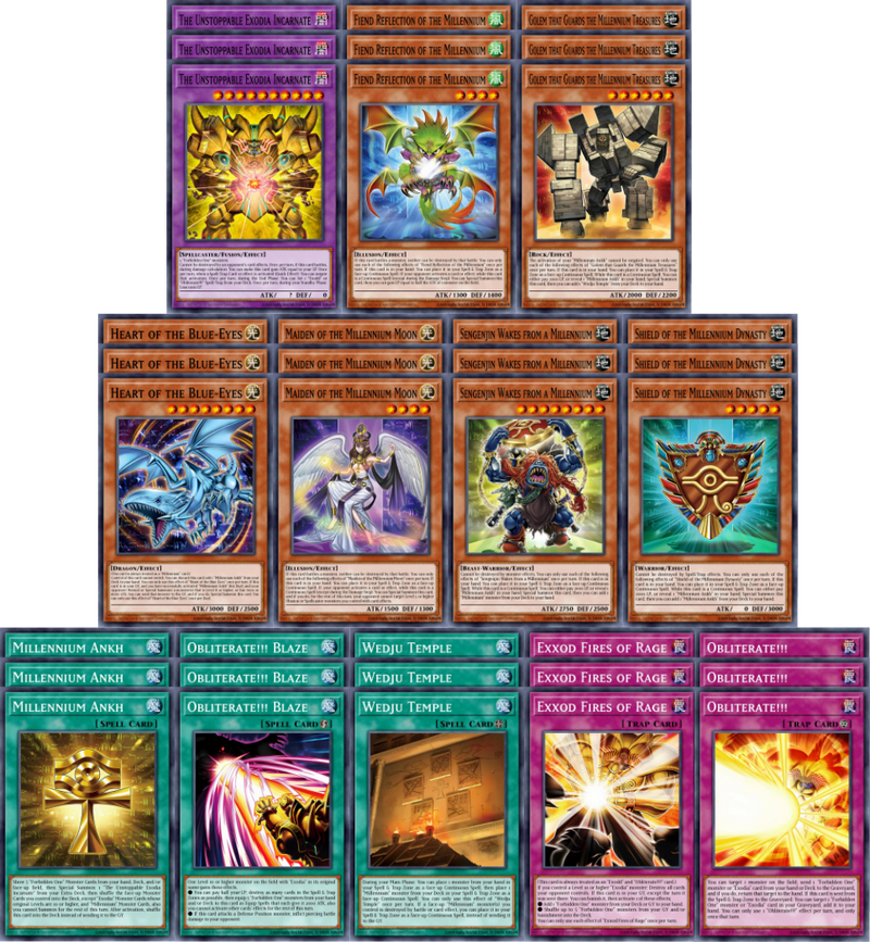 Exodia Millennium Deck Core - Ships 9/5