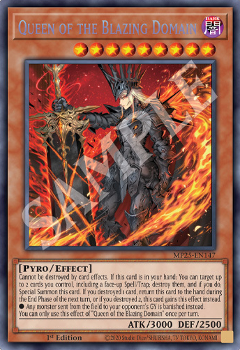 (PSCR) Queen of the Blazing Domain MP25-EN147 - Ships 9/5