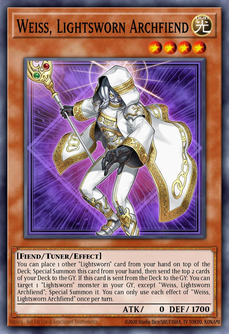 (UR) Weiss, Lightsworn Archfiend MP25-EN186 - Ships 9/5