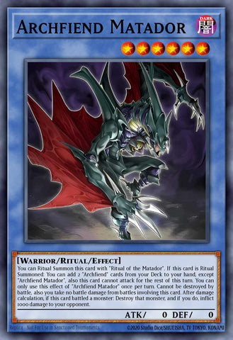 (SR) Matador Archfiend MZMU-EN022 - Ships 2/20