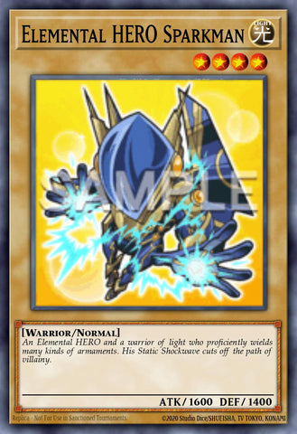 (SCR) Elemental HERO Sparkman MZMU-EN059 - Ships 2/20