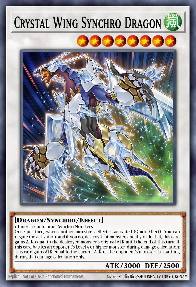 (R) Crystal Wing Synchro Dragon PHRE-EN059 - Ships 12/5